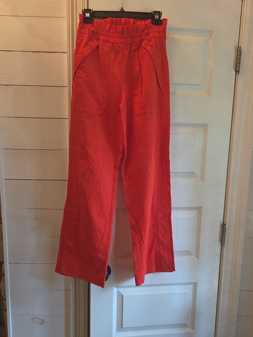 Athleta Bright Red Drawstring Waist Jogger Pants